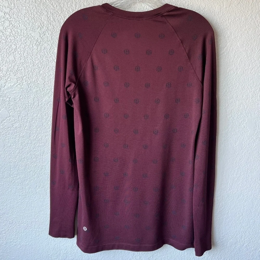 *FIRM PRICE* Lululemon Swiftly Tech long sleeve top 2.0 Yoga Pop Cassis black